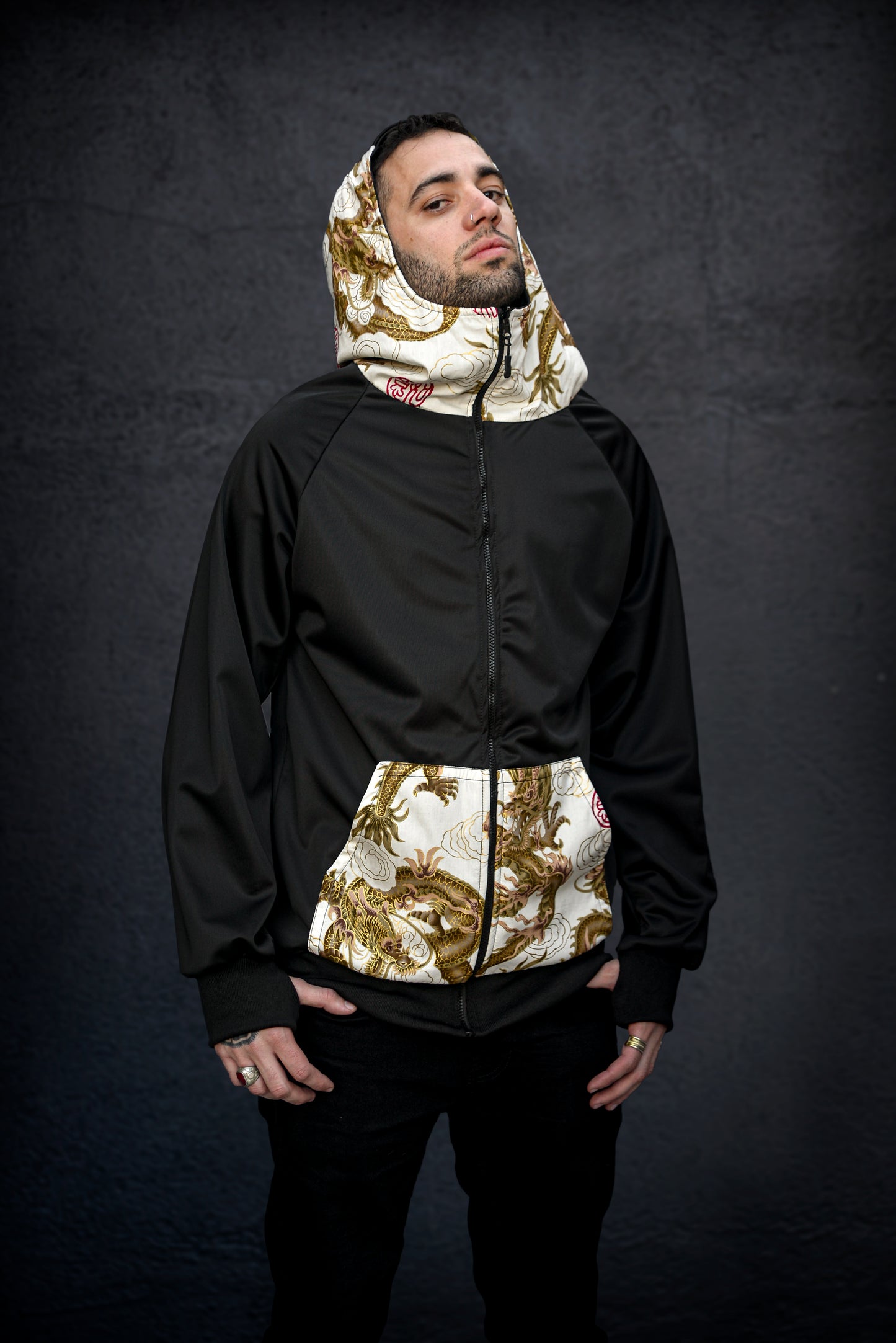 Sudadera Dragon White