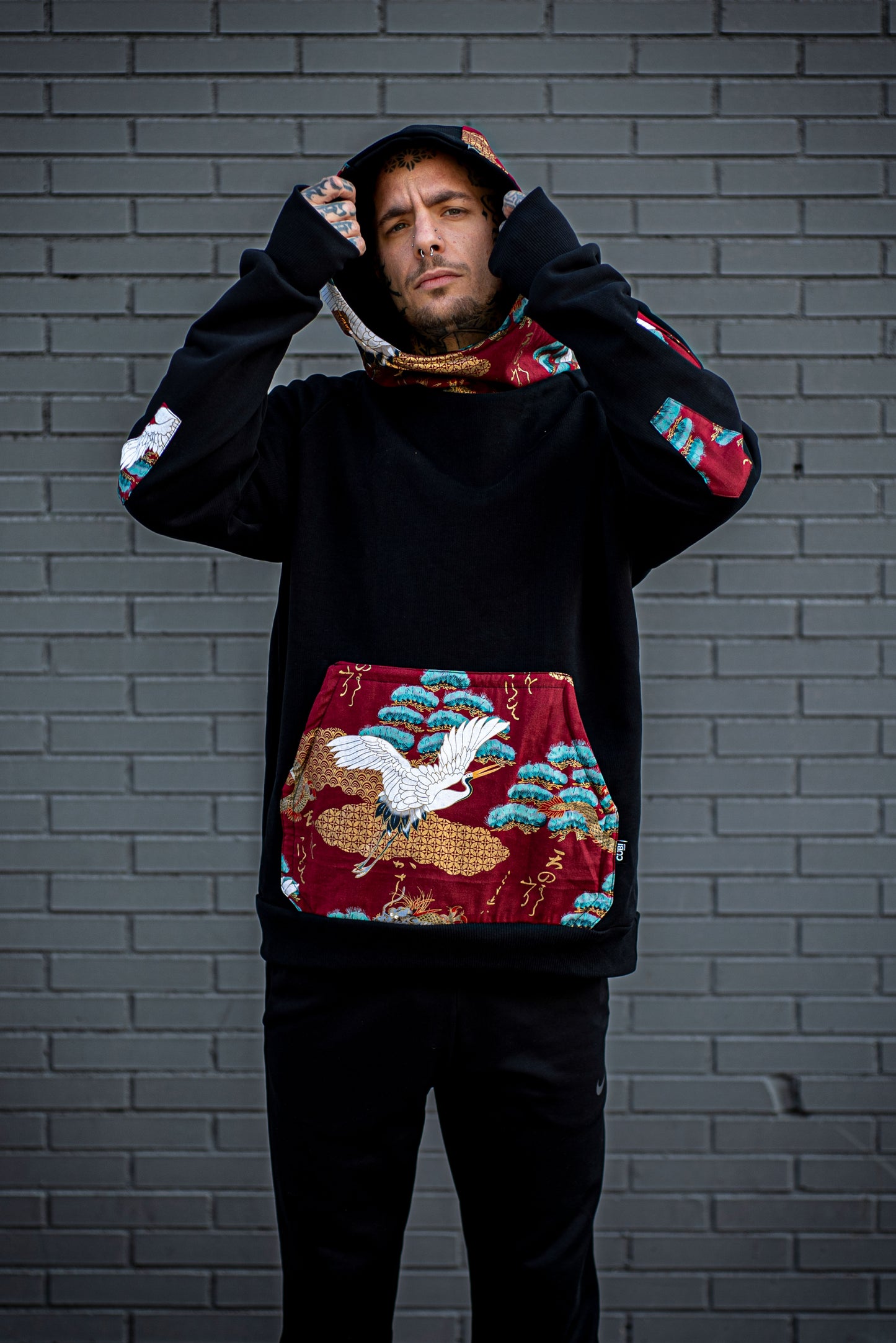 sudadera dragón y grulla