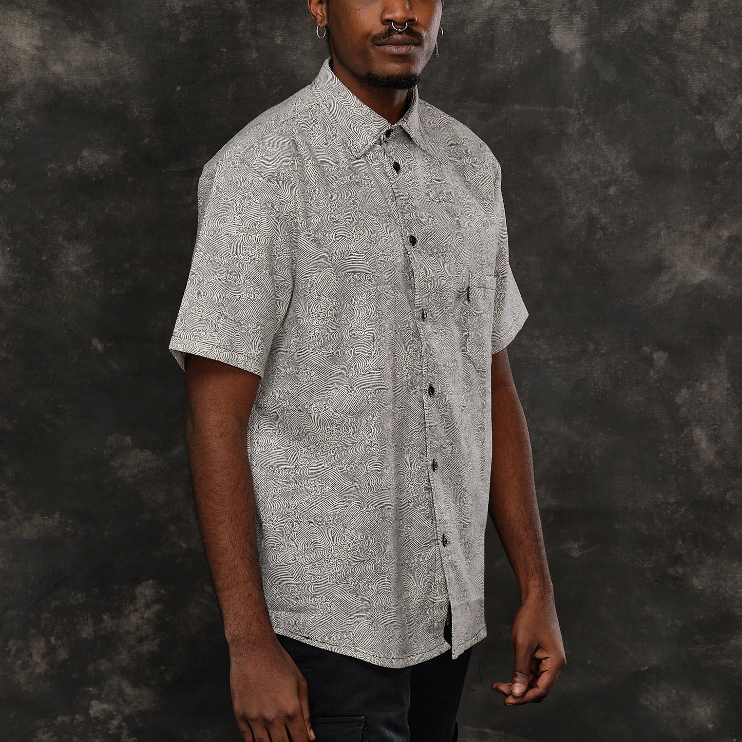 Camisa Oriental Olas Tradicional