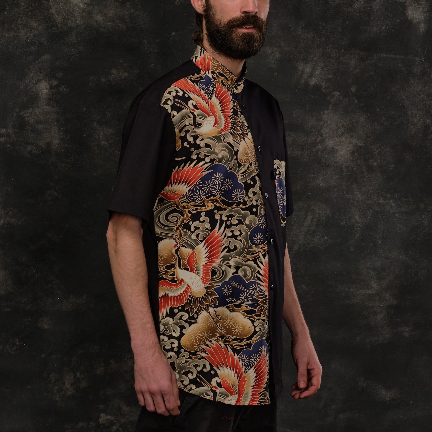 Camisa Mao Oriental Aves