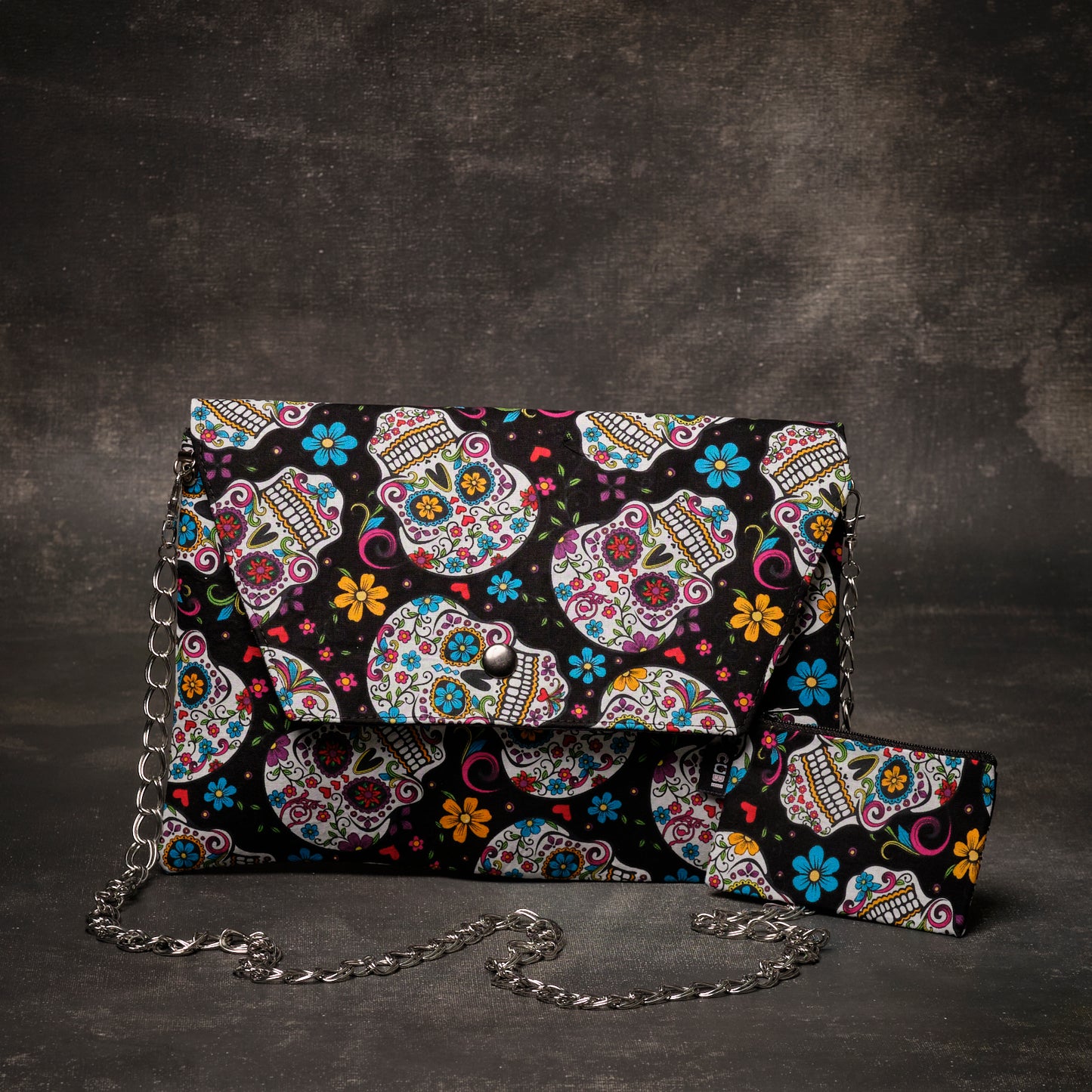 Bolso con Cadena Sugar Skulls Black