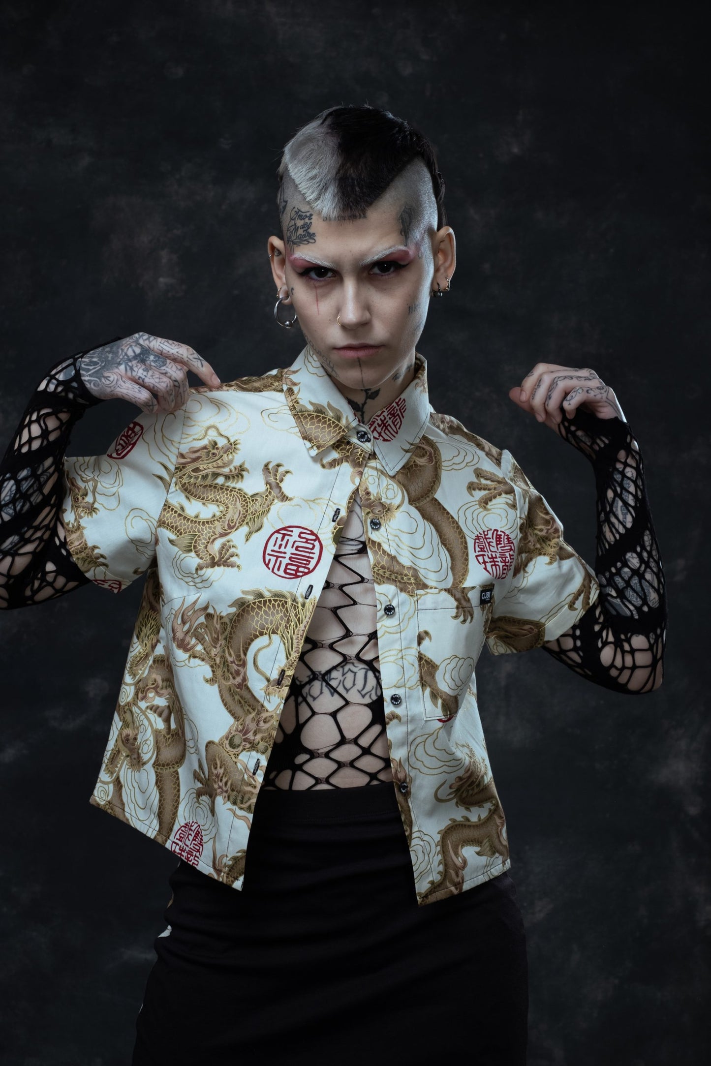 Camisa Corta Dragon White
