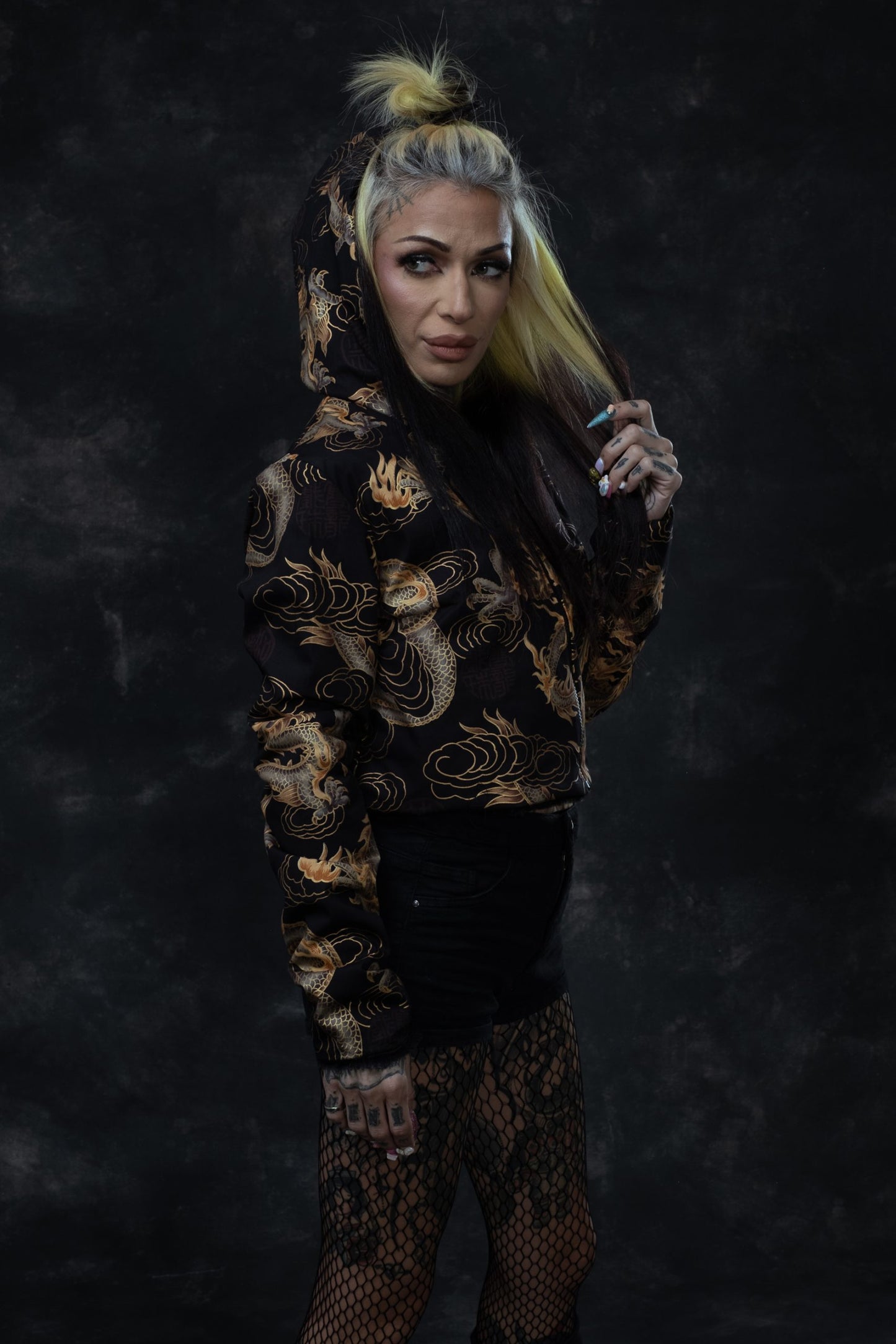 Chaqueta Reversible Dragon Gold