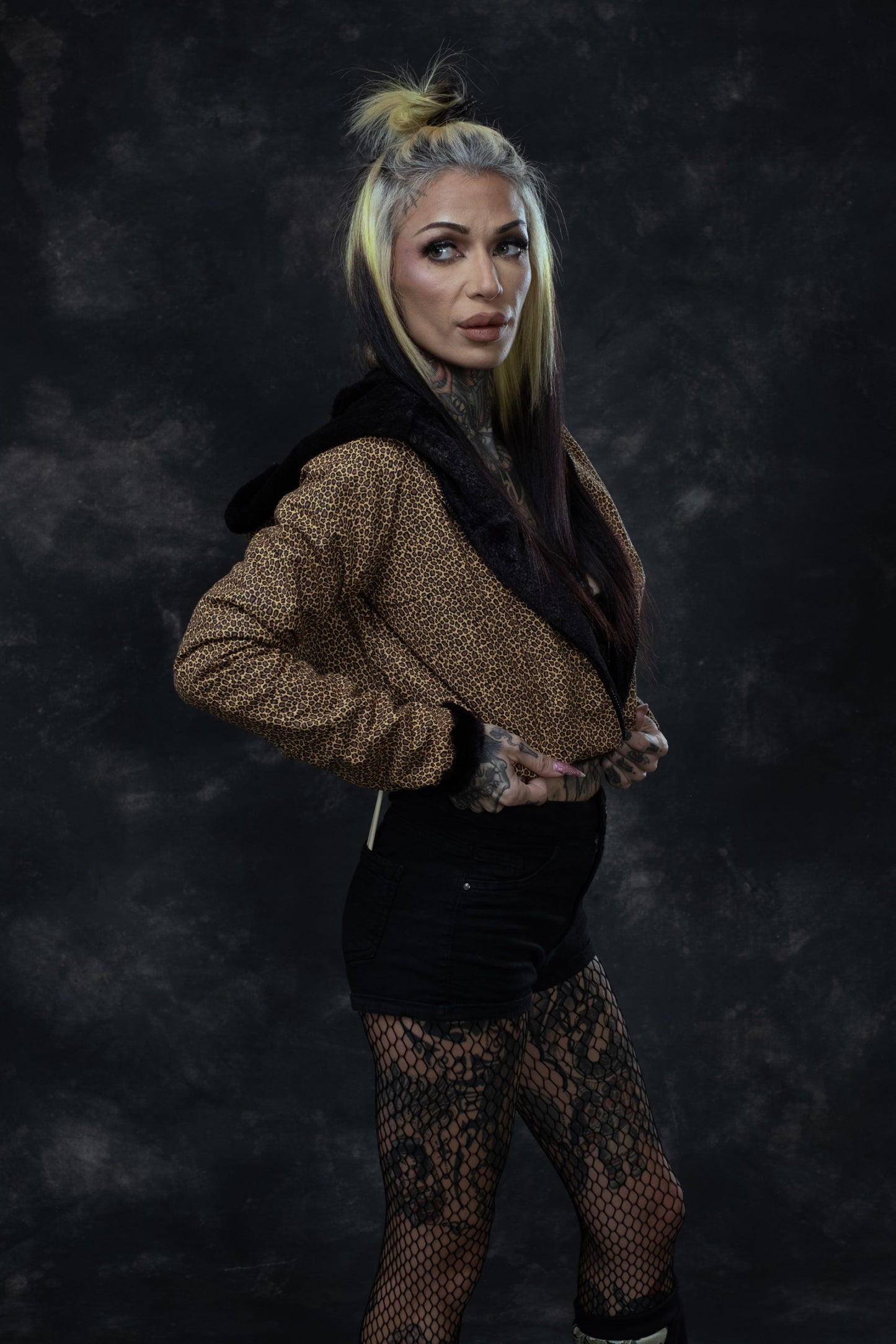 Chaqueta Reversible Leopard