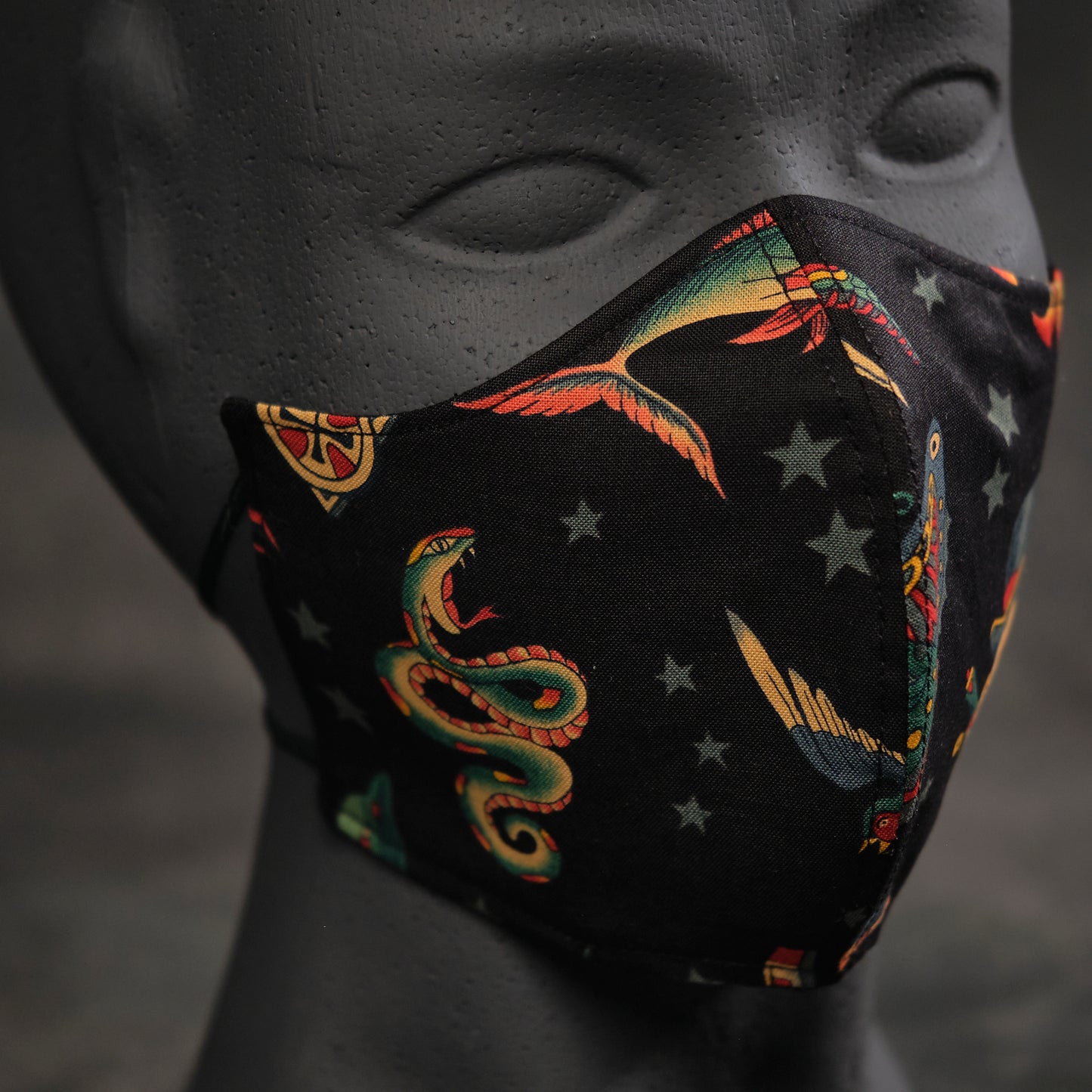 mascarilla old school tattoo