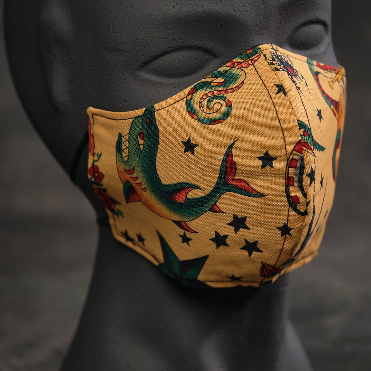 mascarilla old school tatttoo