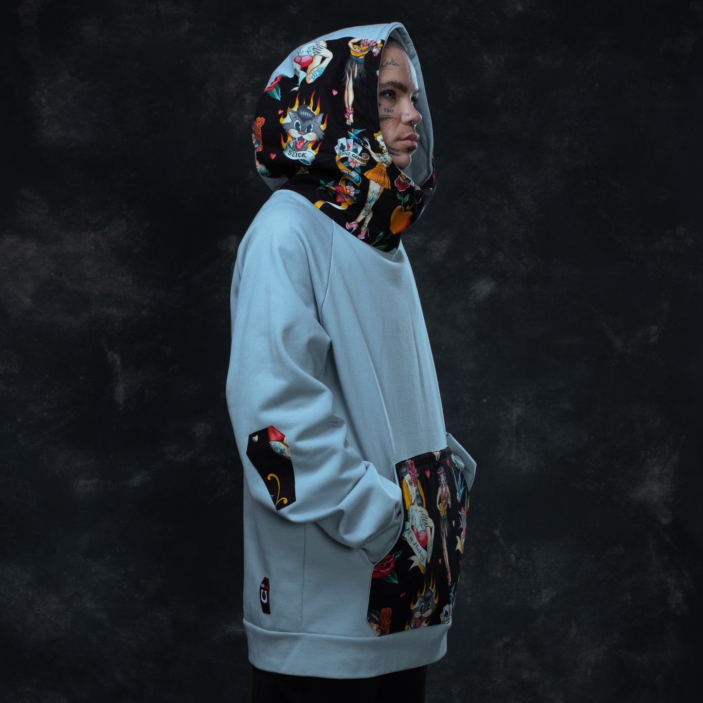Sudadera Gris Lucky Black