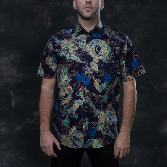 Camisa Dragon Blue