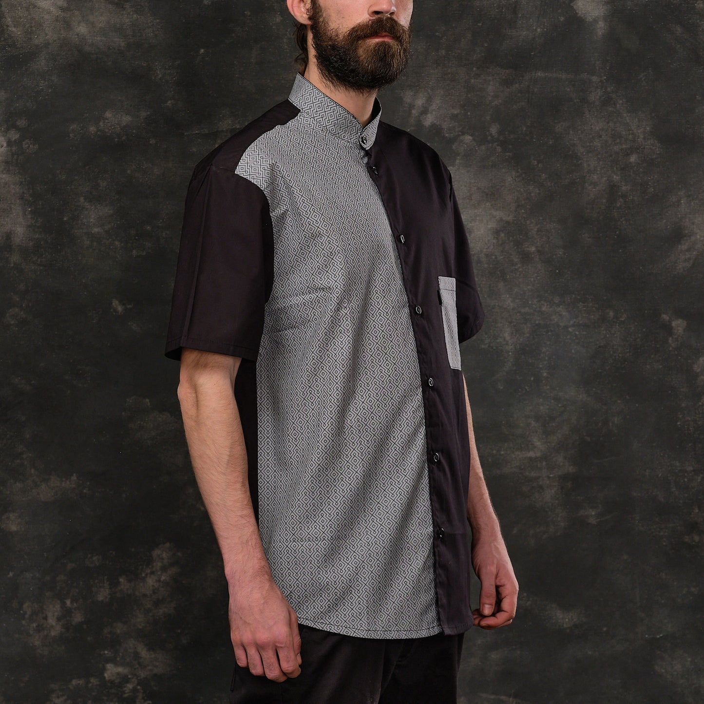 Camisa Mao Geométrica Gris