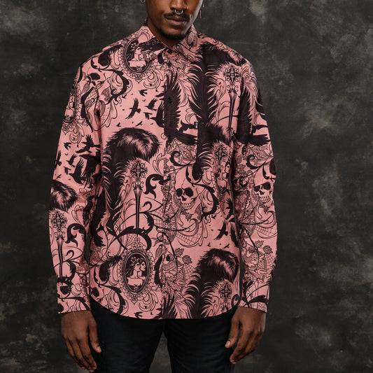 camisa manga larga skulls