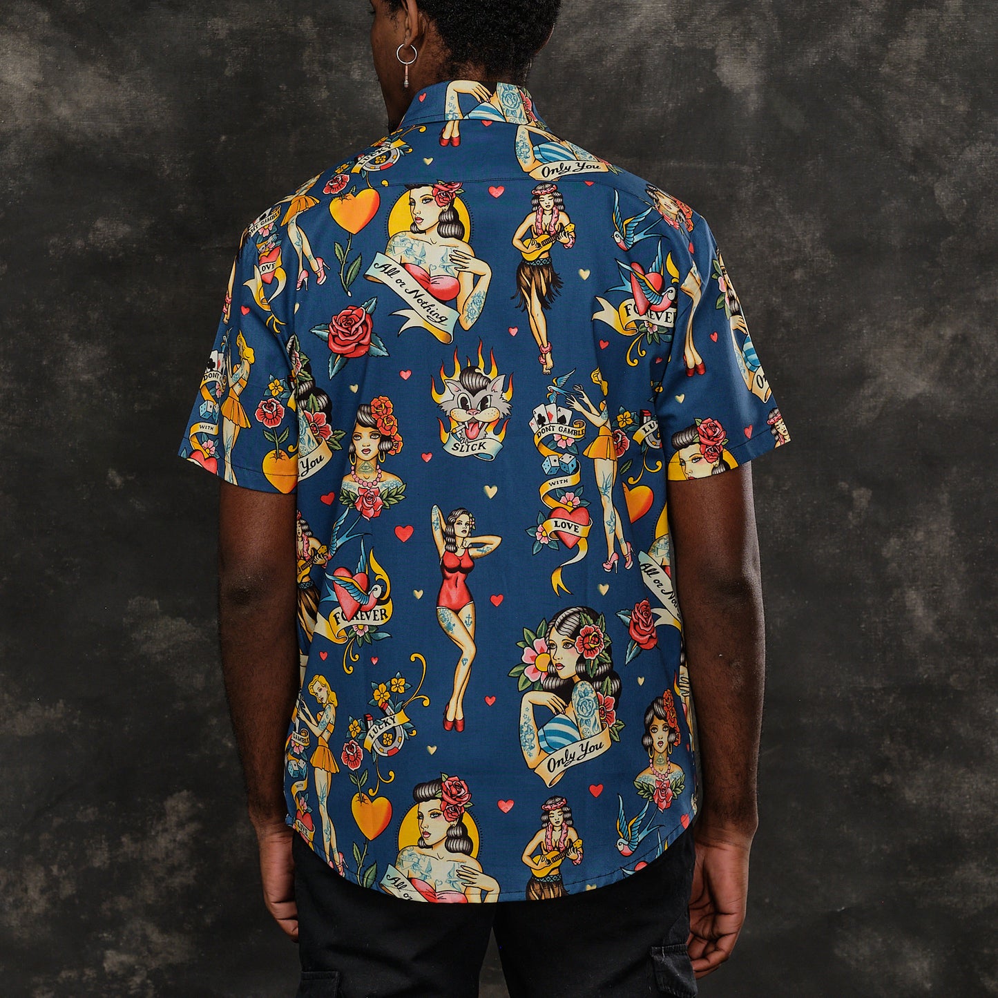 Camisa Pin Up Blue