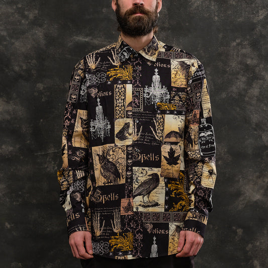 camisa manga larga skulls