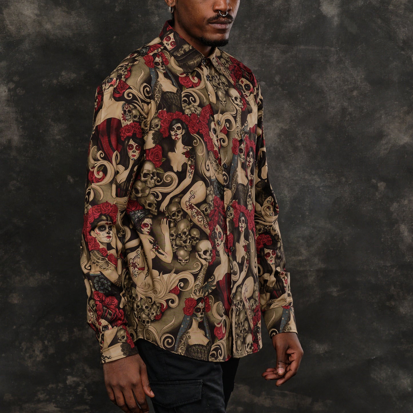 Camisa Elegant Skulls