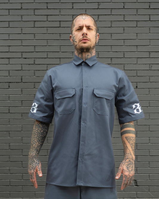 Camisa work 333 gris