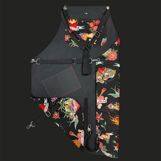 Delantal tattoo true love