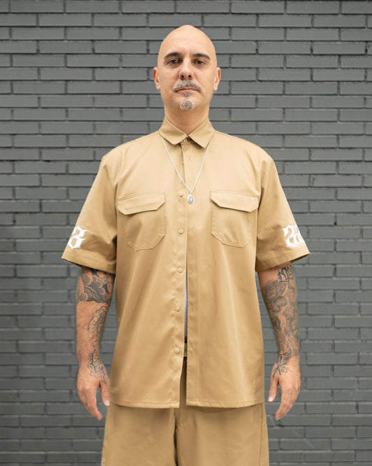 Camisa work 333 beige
