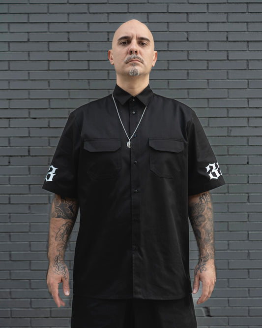 Camisa work 333 negra