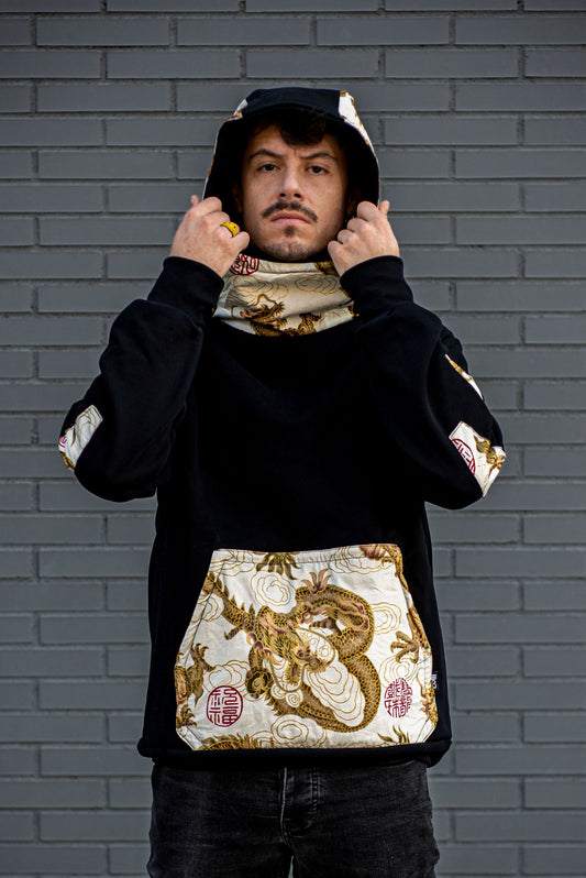 Sudadera dragón white