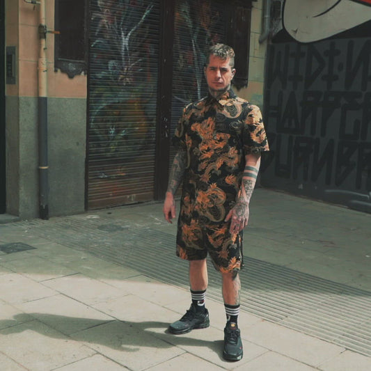 Camisa y Bermuda Dragon Gold