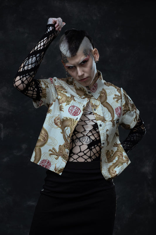 Camisa Corta Dragon White