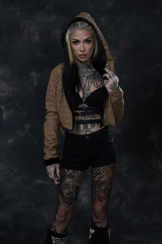 Chaqueta Reversible Leopard