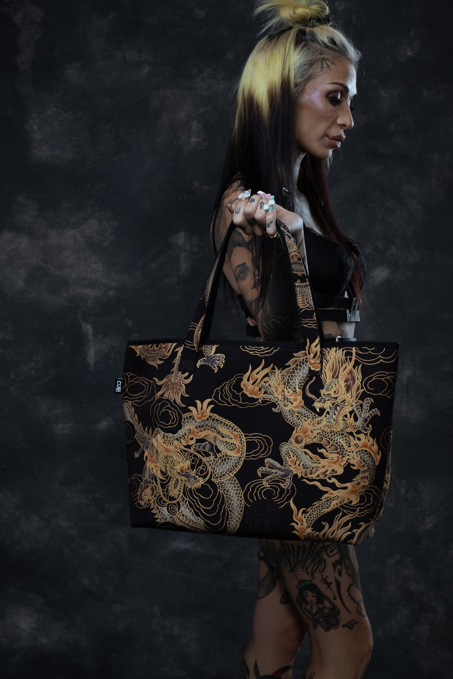 Tote Bags Dragon Gold