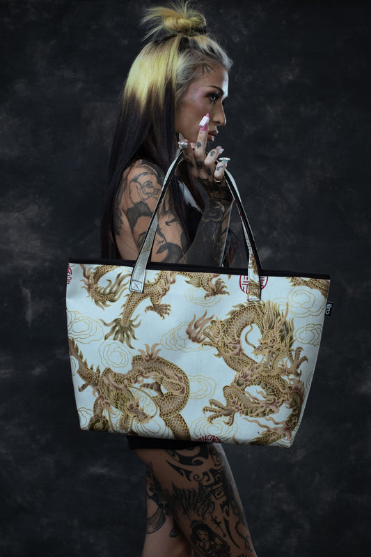 Tote Bags Dragon White (copia)