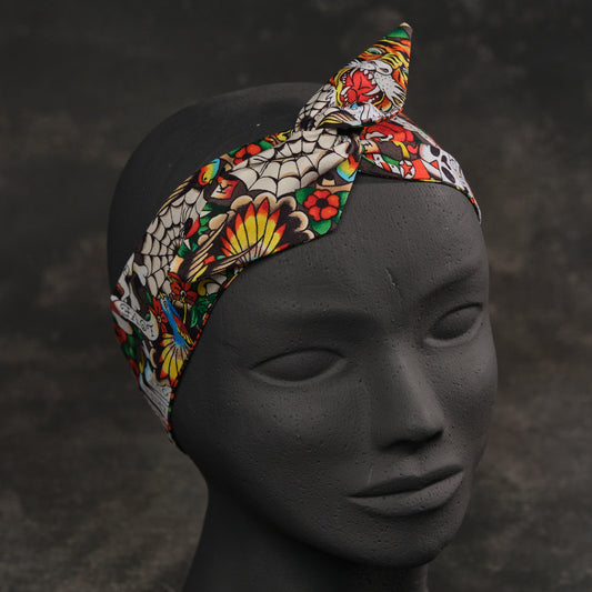 pañuelo pin up skulls