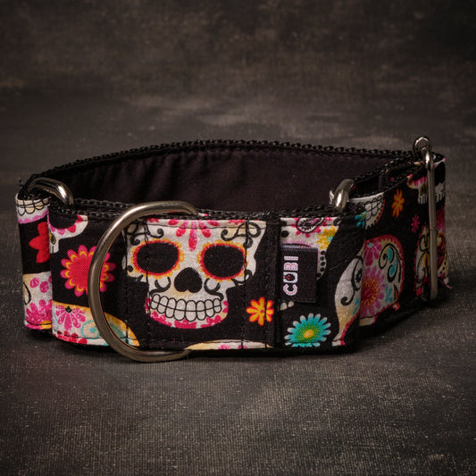 Collar Martingale Pink Skulls