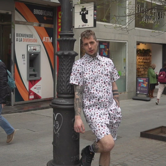 Camisa + Bermuda Tattoo mini